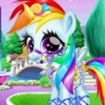 Игра Забота об Радужном Пони | Rainbow Pony Caring