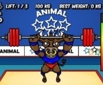 Игра Олимпиада животных: тяжелая атлетика | Animal Olympics - Weight Lifting