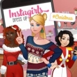 Игра Рождественское одевание Instagirl | Instagirl Christmas Dress Up