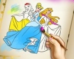 Игра Книжка-Раскраска Принцесс | Princesses Coloring Book
