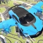 Игра Настоящий Спортивный Летающий Автомобиль 3Д