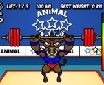 Игра Олимпиада животных: тяжелая атлетика | Animal Olympics - Weight Lifting